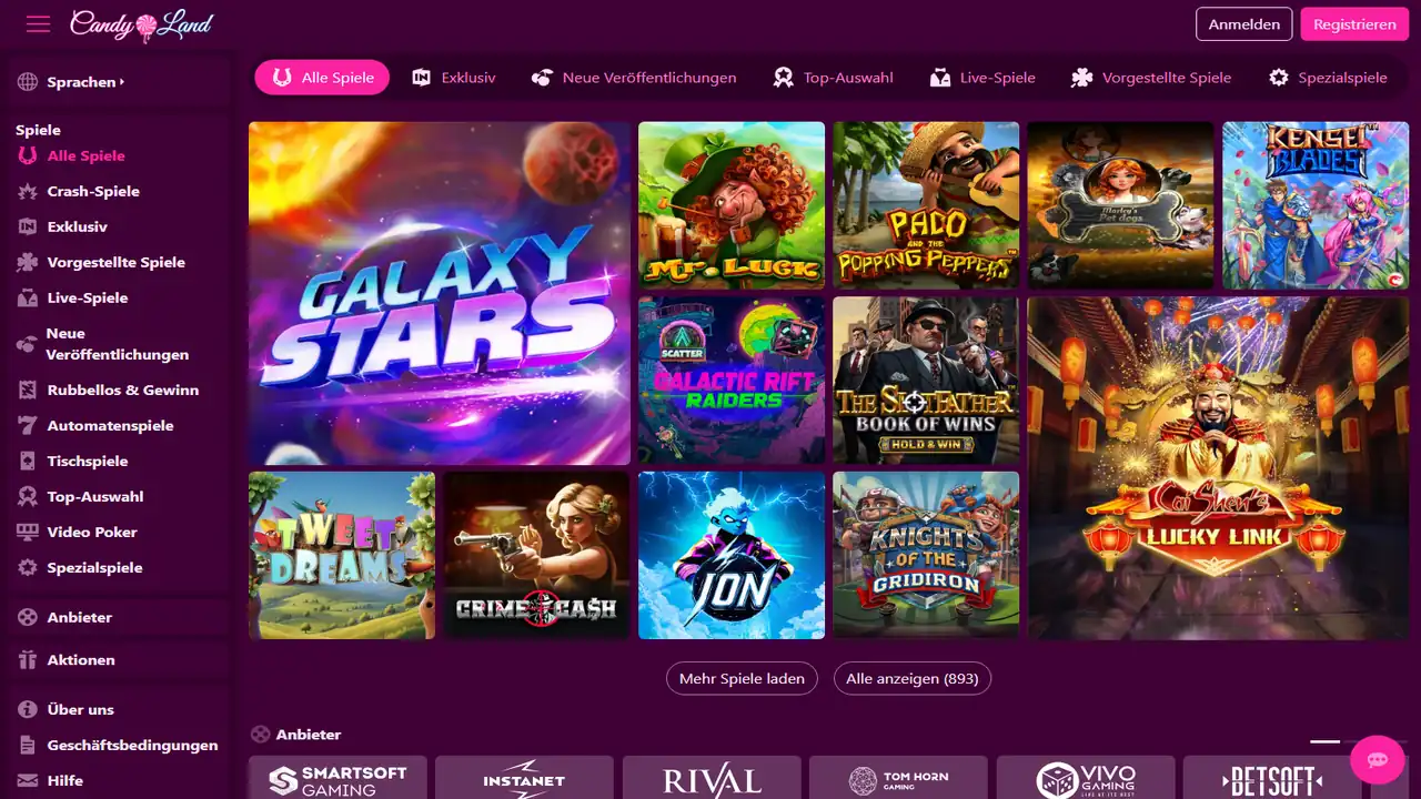 Candyland – Startseite Candyland Startseite